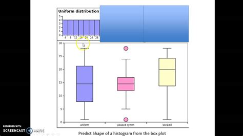 vertical box plot skewness